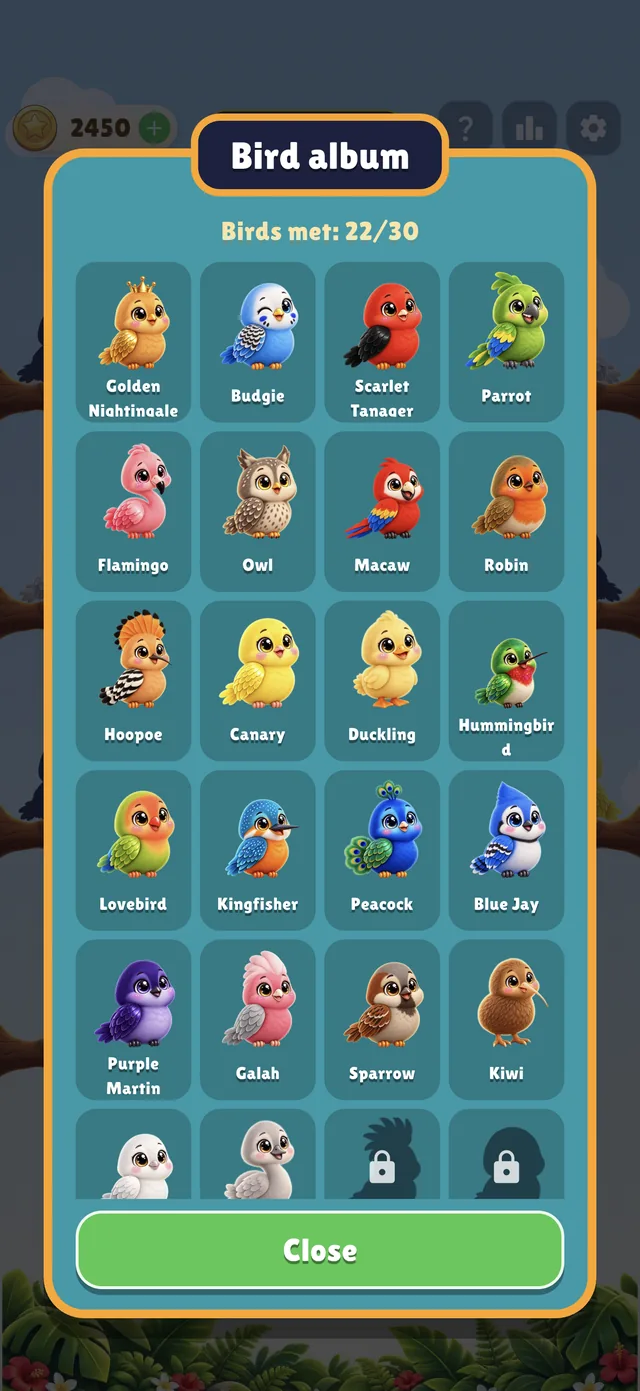 30 birds to meet
