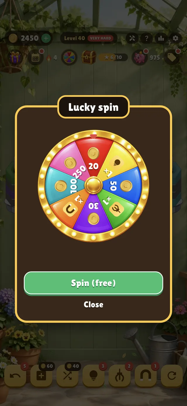 Spin for rewards