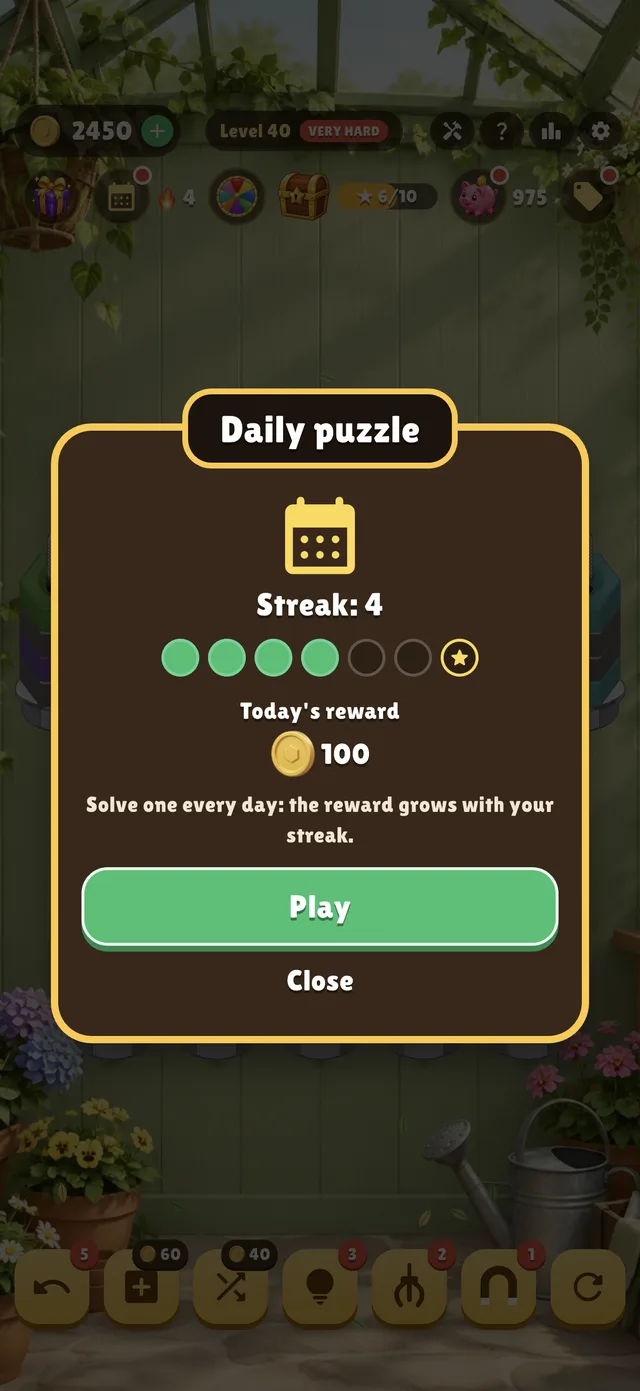 Daily rewards
