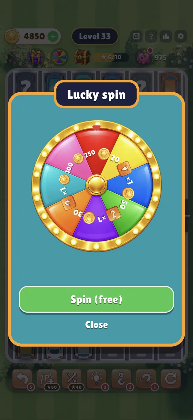 Spin for rewards