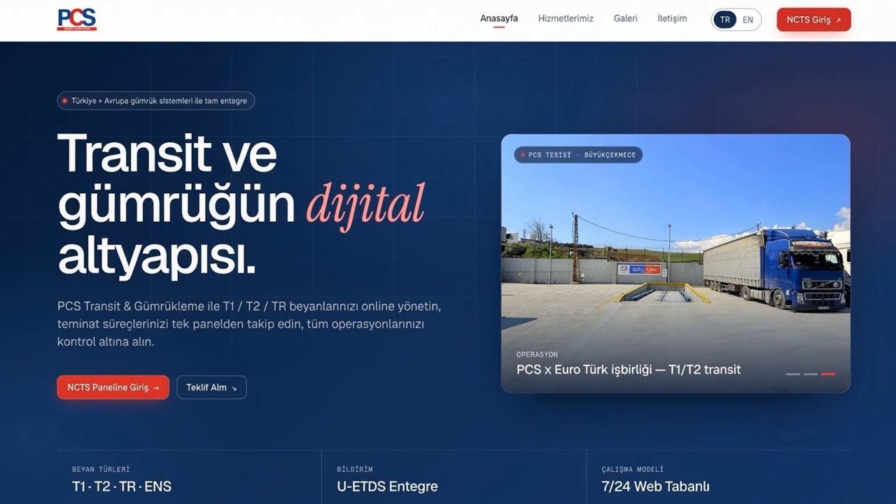 PCS Transit ve Gümrükleme — Tanıtım Filmi
